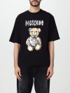 Moschino Logo-print Cotton T-shirt In Black