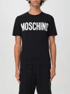 Moschino Black Cotton T-shirt In Schwarz