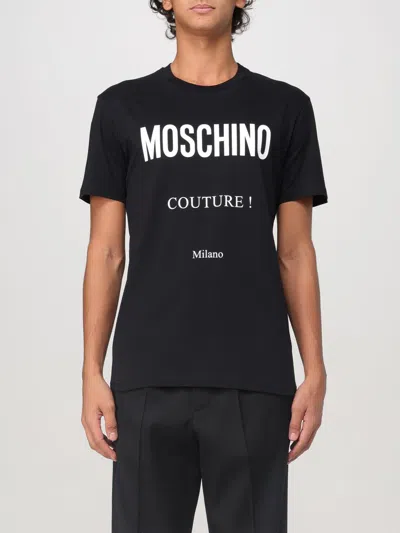 MOSCHINO T-SHIRT MOSCHINO COUTURE MEN COLOR BLACK,F95343002