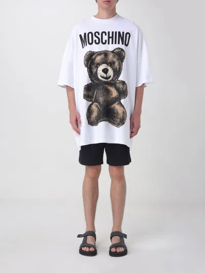 MOSCHINO T-SHIRT MOSCHINO COUTURE MEN COLOR MULTICOLOR,G69202005