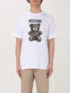 Moschino Teddy Bear Print Crewneck T-shirt In White