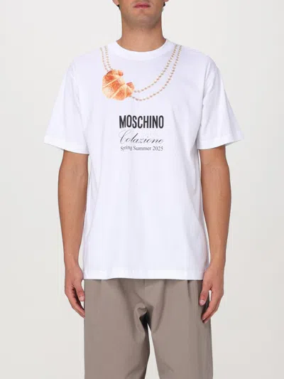 MOSCHINO T-SHIRT MOSCHINO COUTURE MEN COLOR WHITE,G49749001