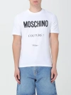 Moschino Couture Man T-shirt White Size L Organic Cotton In White