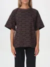 Moschino T-shirt  Couture Woman Color Brown In Braun