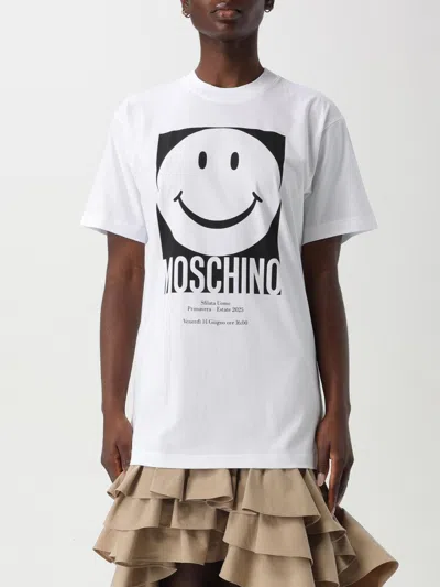 MOSCHINO T-SHIRT MOSCHINO COUTURE WOMAN COLOR WHITE,423511001