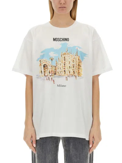 MOSCHINO MOSCHINO COUTURE T SHIRT WITH LOGO