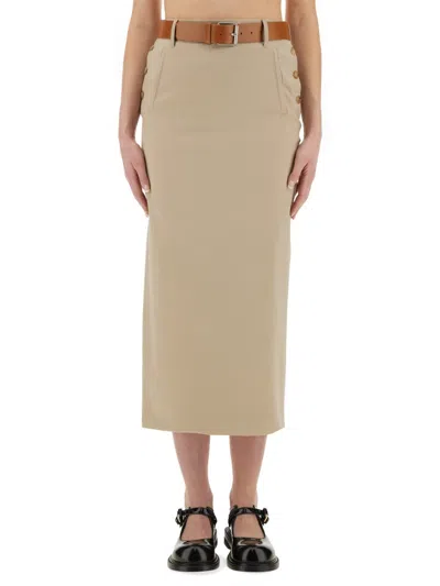 MOSCHINO MOSCHINO COUTURE TAILORED TWIST LONG SKIRT