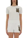 Moschino Couture Teddy Bear Sweater In White