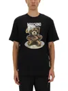 Moschino Couture Tshirt With Print In Black