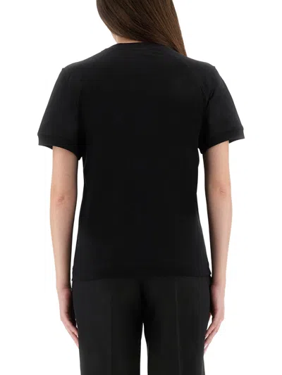 Moschino Couture Tshirt With Teddy Print In Black