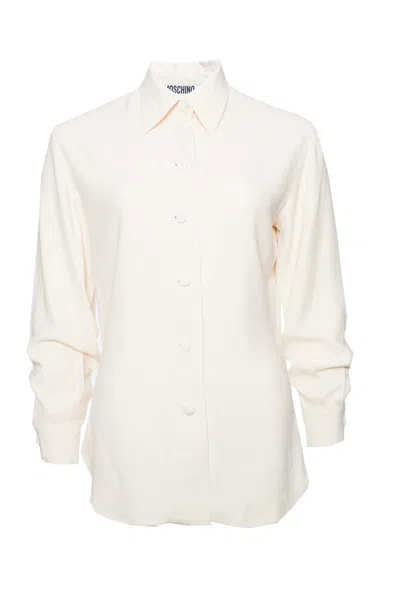 Moschino Couture, Vintage Cream-colored Blouse. In White