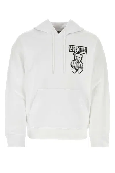 Moschino Couture White Cotton Sweatshirt