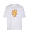 Moschino Logo Embroidered Short-sleeved Polo Shirt In White