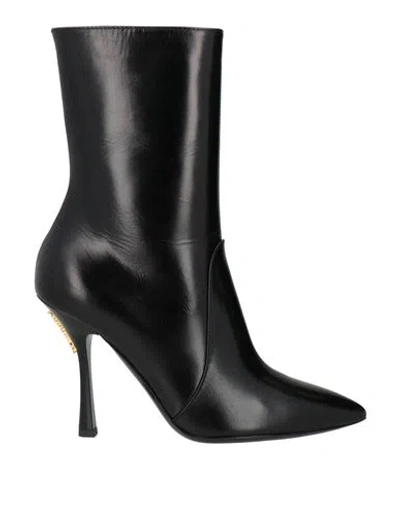 Moschino Couture Woman Ankle Boots Black Size 8 Leather
