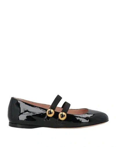Moschino Couture Woman Ballet Flats Black Size 8 Leather