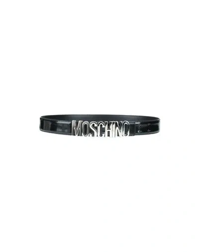 Moschino Couture Woman Belt Black Size 8 Soft Leather