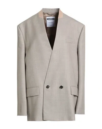 Moschino Couture Woman Blazer Light Brown Size 8 Virgin Wool