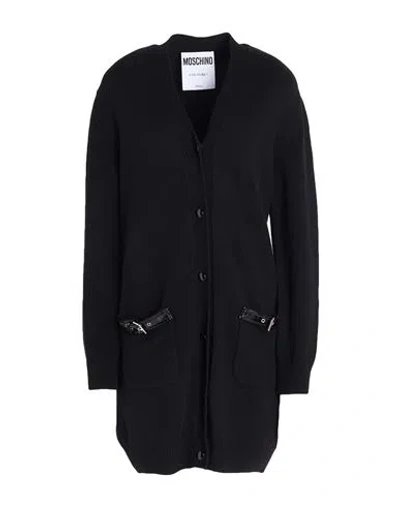 Moschino Couture Woman Cardigan Black Size 6 Cashmere, Wool, Polyester, Elastane