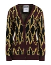 Moschino Couture Woman Cardigan Chocolate Brown Size 10 Virgin Wool In Brown