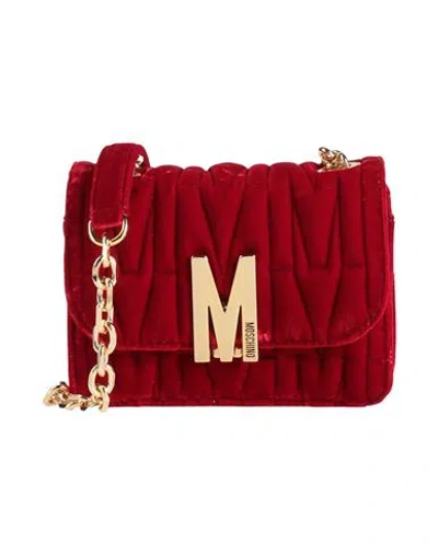 Moschino Couture Woman Cross-body Bag Brick Size - Textile Fibers In Red