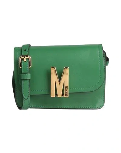 Moschino Couture Woman Cross-body Bag Green Size - Leather