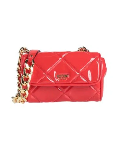 Moschino Couture Woman Cross-body Bag Red Size - Leather, Textile Fibers