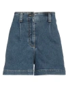 Moschino Couture Woman Denim Shorts Blue Size 6 Cotton, Elastane, Organic Cotton In Blue