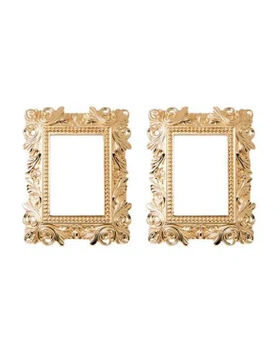 Moschino Couture Woman Earrings Gold Size - Metal