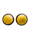 Moschino Couture Woman Earrings Yellow Size - Resin