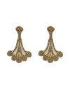 Moschino Couture Woman Earrings Yellow Size - Textile Fibers, Metal In Gold