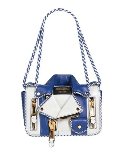 Moschino Couture Woman Handbag Bright Blue Size - Leather