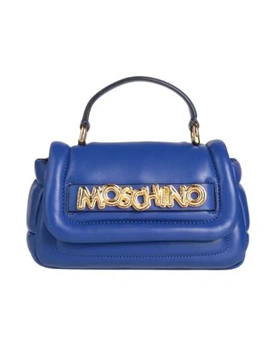 Moschino Couture Woman Handbag Bright Blue Size - Polyolefin