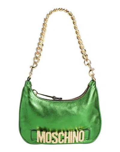 Moschino Couture Woman Handbag Green Size - Leather