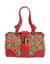 Moschino Couture Woman Handbag Tomato Red Size - Leather, Textile Fibers In Red