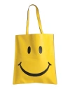 Moschino Smiley Crocodile Tote Bag With Dual Handles In Yellow