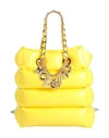 Moschino Couture Woman Handbag Yellow Size - Synthetic Fibers In Yellow