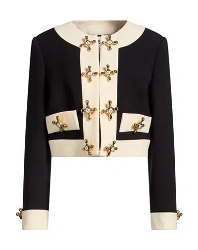 Moschino Couture Woman Jacket Black Size 12 Virgin Wool