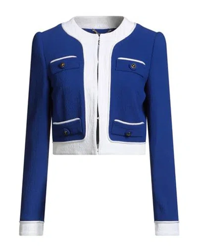 Moschino Couture Woman Jacket Light Blue Size 8 Viscose, Elastane