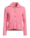 Moschino Couture Woman Jacket Pink Size 8 Polyamide, Elastane