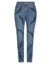 Moschino Couture Woman Jeans Blue Size 10 Cotton, Elastane In Blue