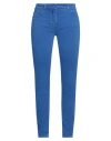 Moschino Couture Woman Jeans Bright Blue Size 8 Cotton, Elastane
