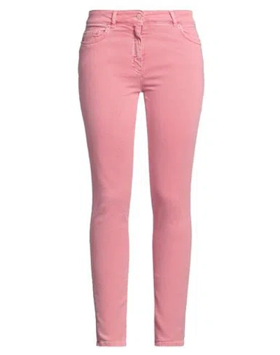 Moschino Couture Woman Jeans Pink Size 8 Cotton, Elastane