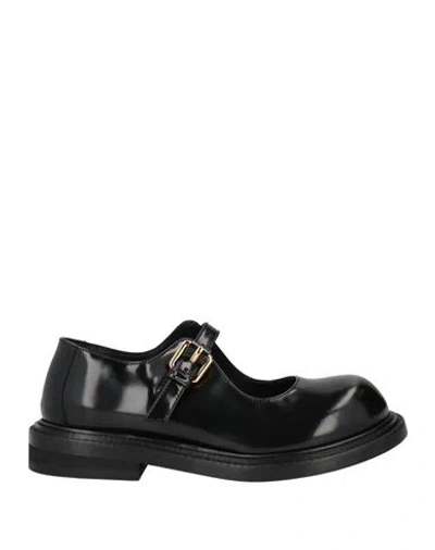 Moschino Couture Woman Loafers Black Size 8 Leather