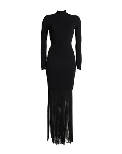 Moschino Couture Woman Maxi Dress Black Size 10 Viscose, Polyester