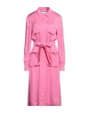 Moschino Couture Woman Midi Dress Pink Size 12 Viscose, Silk