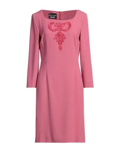 Moschino Couture Woman Midi Dress Pink Size 14 Acetate, Viscose
