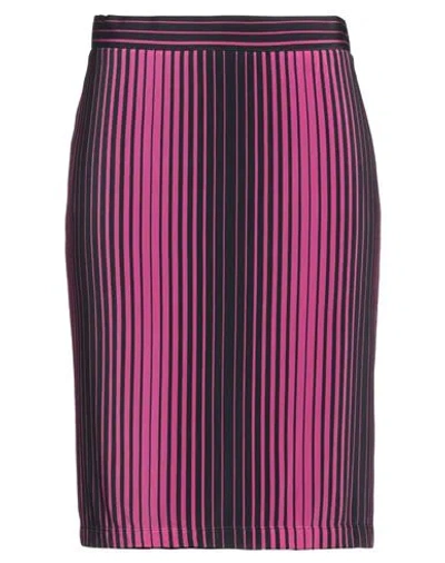 Moschino Couture Woman Midi Skirt Magenta Size 8 Viscose, Elastane