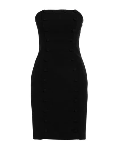 Moschino Couture Woman Mini Dress Black Size 8 Polyester, Polyurethane, Polyamide, Elastane, Acetate
