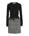 Moschino Couture Woman Mini Dress Black Size 6 Virgin Wool, Cotton, Polyamide, Polyester, Polyuretha In Black