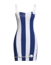 Moschino 女士nautical条纹针织迷你半身裙 In Blue